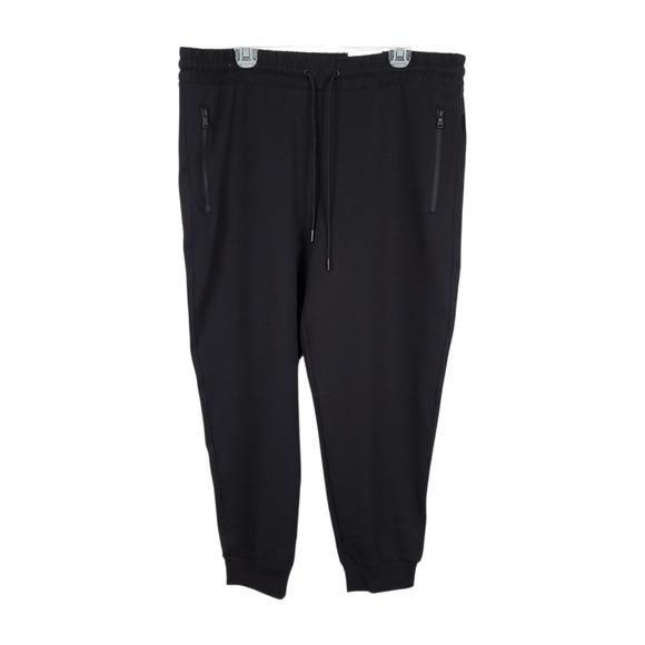 Old Navy High Waisted Dynamic Fleece Jogger Sweatpants Black XL - Picture 1 of 8